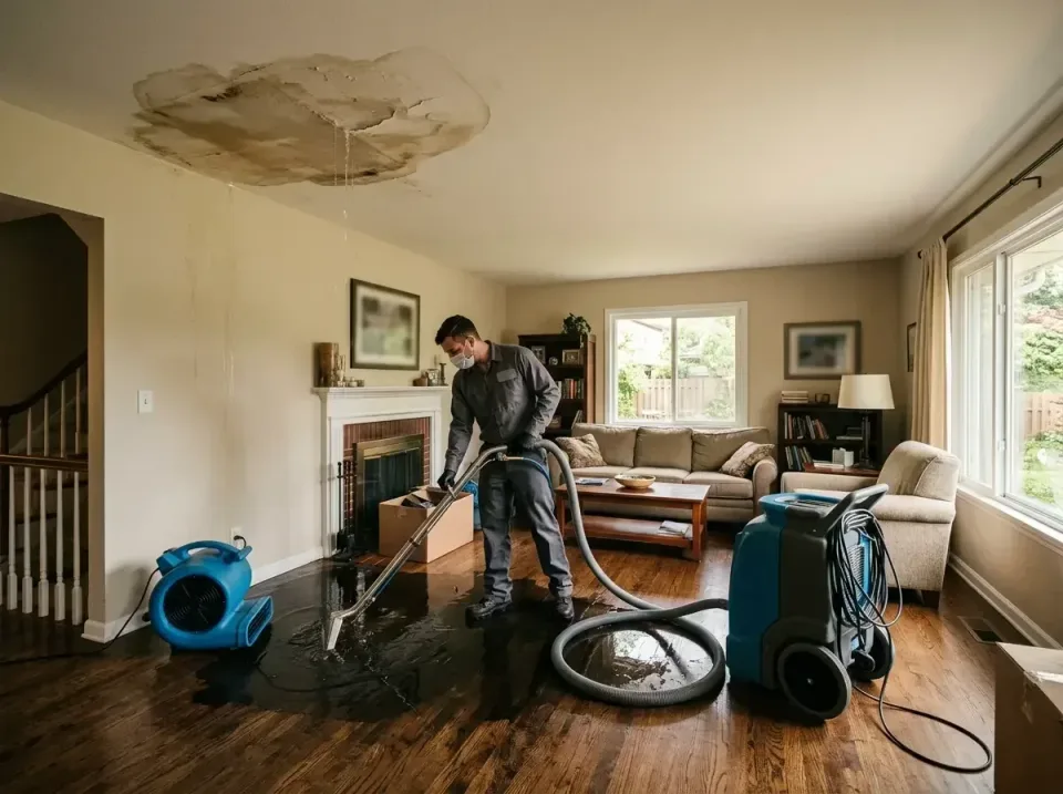 attic-pipe-burst-ceiling-drip-008 — frequently asked questions, Water Damage Restoration & Carpet Care in Maple Grove, MN